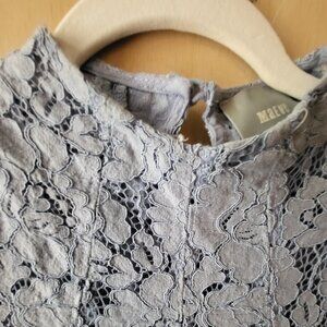 Anthropologie Maeve small blue-lace shirt